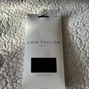 Ann Taylor Factory Black Sheer Tights nib available